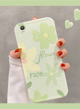 OPPO A37手机壳A37闺蜜小花油画可爱创意全包潮牌仙女清新OPPOA37