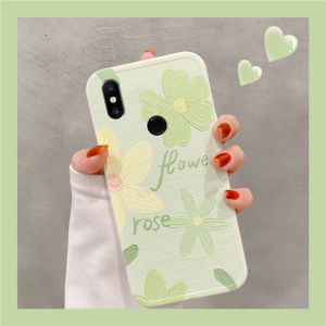 小米Mix2S手机壳mix2闺蜜小花3油画mix可爱创意全包潮牌款清新mi