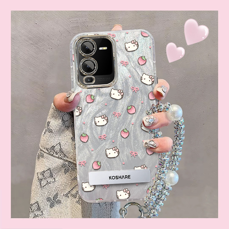 羽纱kt猫vivoS15Pro手机壳v2203a情侣全包防摔高级男女可爱套外壳