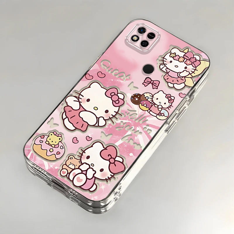 卡通kt猫红米10A壳透明220233L2C全包防摔高级男女可爱套外壳