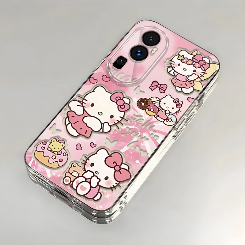卡通kt猫OPPOReno10Pro+壳透明PHU110全包防摔男女可爱套外壳