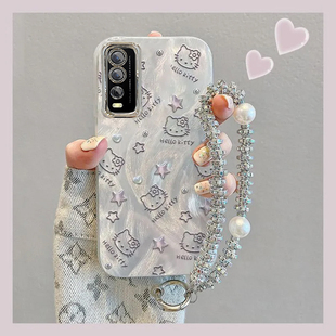 羽纱kt猫vivoY30G手机壳V2066BA情侣全包防摔高级男女可爱套外壳