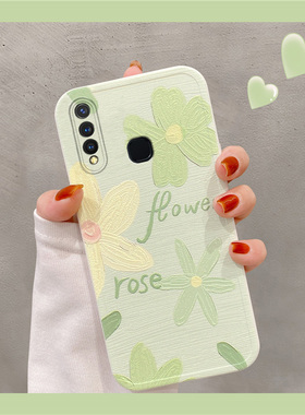 vivo Z5i手机壳z5x闺蜜小花油画可爱z5创意全包潮牌款仙女vivoZ5i