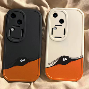vivo s18/s18pro手机壳硅胶新款高档卡通s18/s18pro可爱全包套保护套软躲猫猫煤球