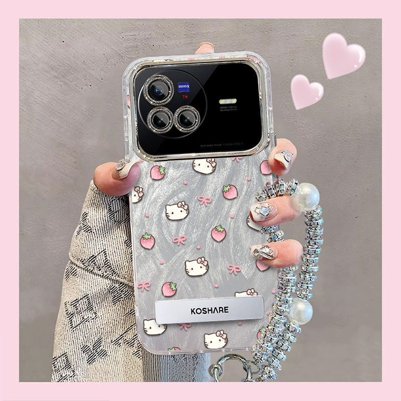 羽纱kt猫vivoX80手机壳V2183A情侣全包防摔软高级男女可爱套外壳