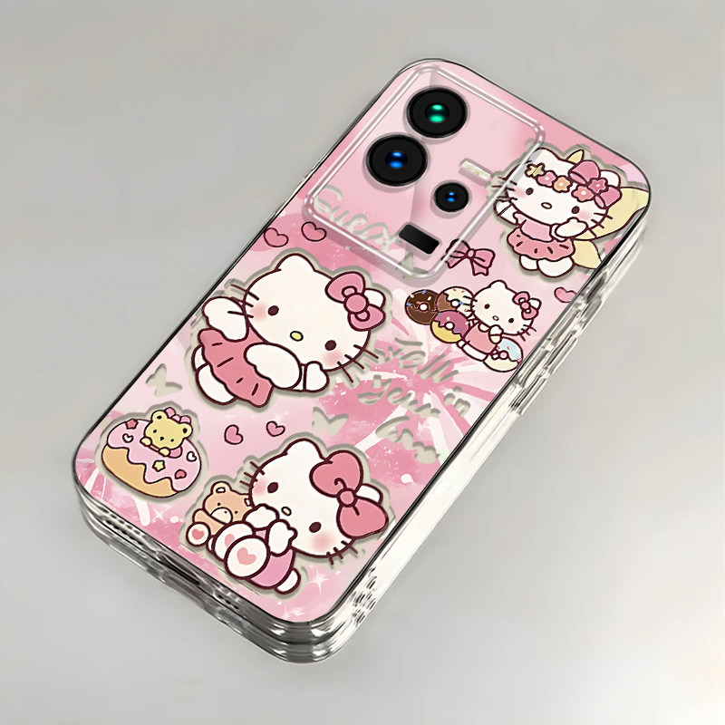 卡通kt猫iQOO11壳透明V2243A全包防摔硅胶高级男女可爱套外壳