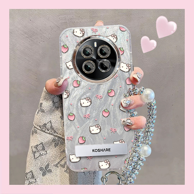 羽纱kt猫realme真我GT5Pro手机壳RMX3888情侣全包防摔可爱套外壳