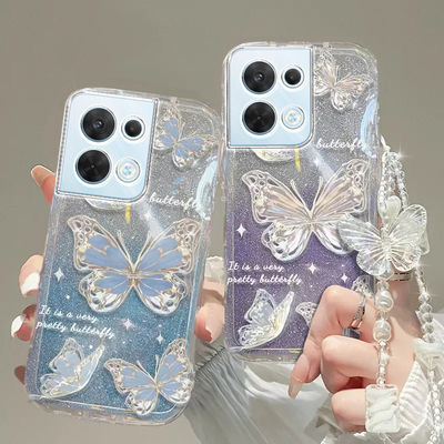 OPPO Reno8手机壳Ace透明2z软Reno 13套2全包3防摔5潮4高级pro感7蝴蝶6款9男10女OPPOReno8新11薄12高档se新+