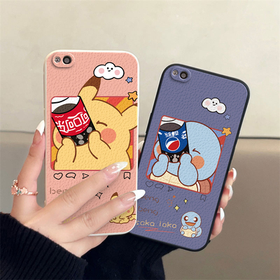 红米4A/4X/5/5A/5Plus/6/6A/6Pro/7/7A/8A小羊皮情侣手机壳高级感小众一对全包防摔note5/5Pro/6Pro/高配版