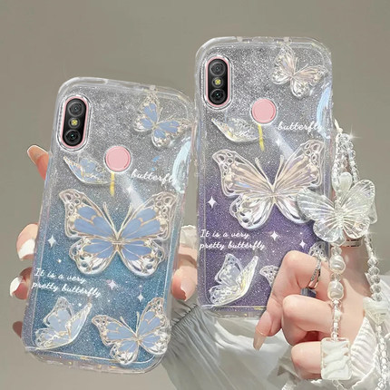 红米6PRO手机壳红米5透明5A蝴蝶6套6A全包7防摔7A潮8奢华8A高档9手链9A闪粉10A男女10X潮12薄13c款14R新redmi