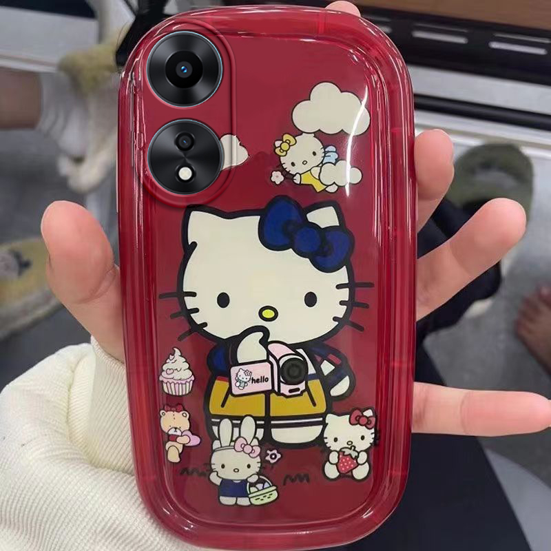oppo a2x/a58/a58x手机壳凯蒂猫硅胶新款透明a2x/a58/a58x卡通可爱全包套KT猫