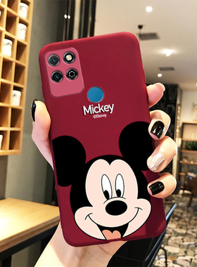 荣耀play5t手机壳play5t活力版米奇可爱软磨砂薄新硅胶男女通用红色春节新年兔年
