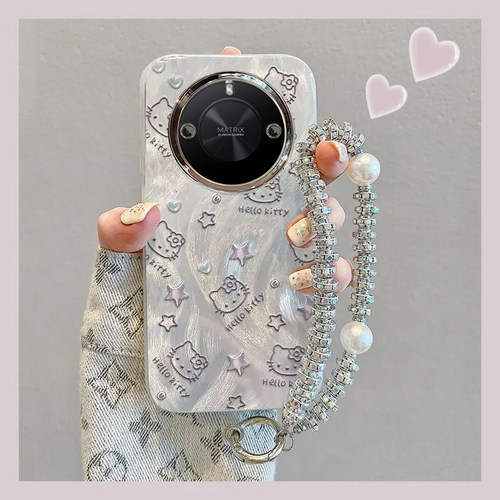 羽纱kt猫荣耀X50GT手机壳ALP-AN00情侣全包防摔软男女可爱套外壳