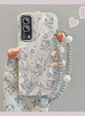 羽纱kt猫iQOOZ5X手机壳V2131A情侣全包防摔软高级男女可爱套外壳