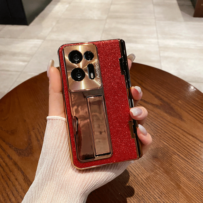 oppo Find n2手机壳oppo FindN2折叠屏oppoFindN2壳膜一体保护套女晶莹闪粉繁星女神星空皮质花纹新年