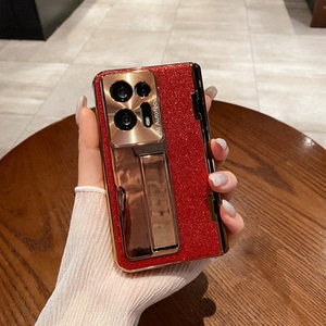 oppo Find n2手机壳oppo FindN2折叠屏oppoFindN2壳膜一体保护套女晶莹闪粉繁星女神星空皮质花纹新年