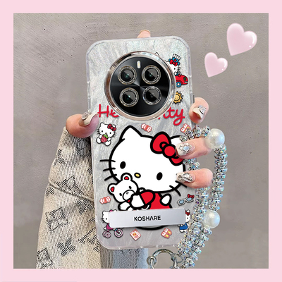 羽纱kt猫realme真我GT5Pro手机壳RMX3888情侣全包防摔可爱套外壳