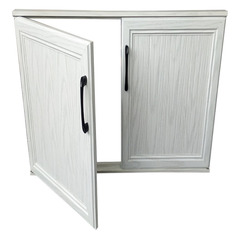 定做橱柜门全铝带框门板免打孔安装瓷砖大理石柜体户外洗手池柜门