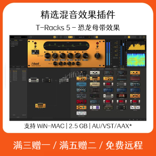 T-Racks 5 恐龙母带混音效果器插件Cubase Logic录音软件后期制作