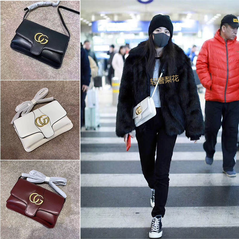 2019 new pattern gg Female bag senior Gold buckle double-deck Flip portable clutch bag fashion One shoulder Messenger Envelope bagin the Leather/Lady bags/Men's bag, Ms. bags  category - from Buy2taobao.com to provide professional Taobao agent buy service