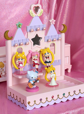 swimmer城堡首饰收纳盒 木质心宿舍桌面装饰饰品收纳柜整理柜