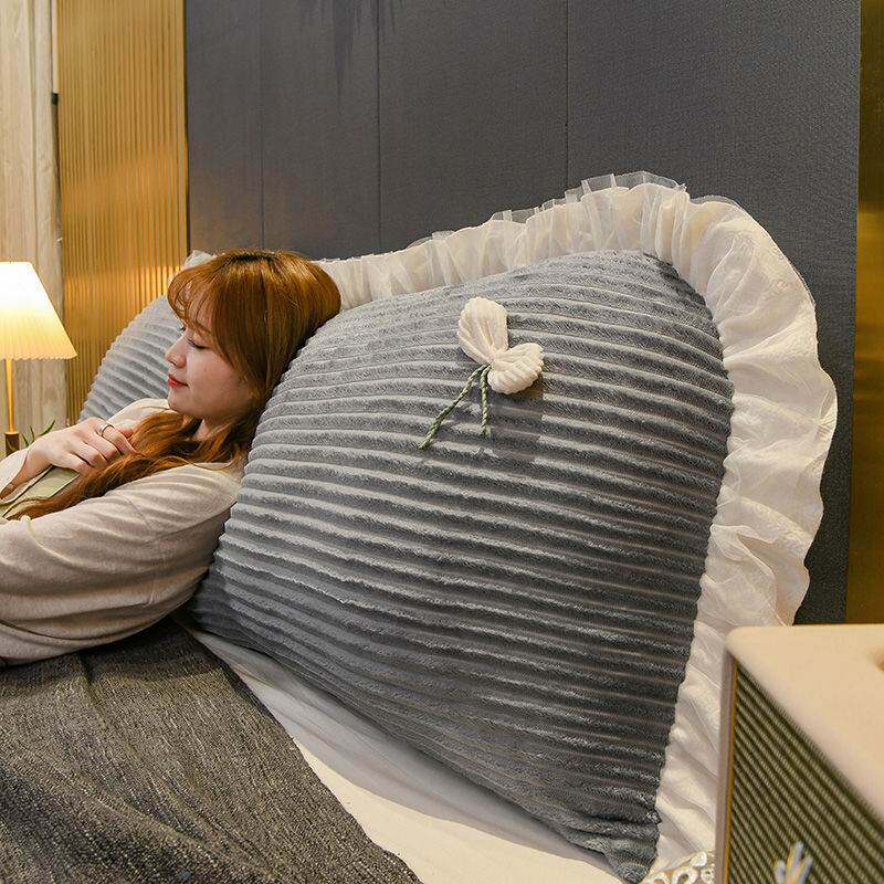 diy枕头床头靠垫大靠背可拆洗卧室床上长沙发榻榻米床靠背垫软包