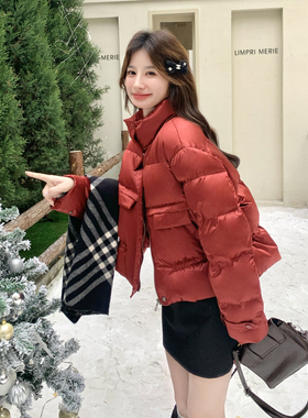 新款 冬季时尚红色短款90绒羽绒服2C098-9083P275K388