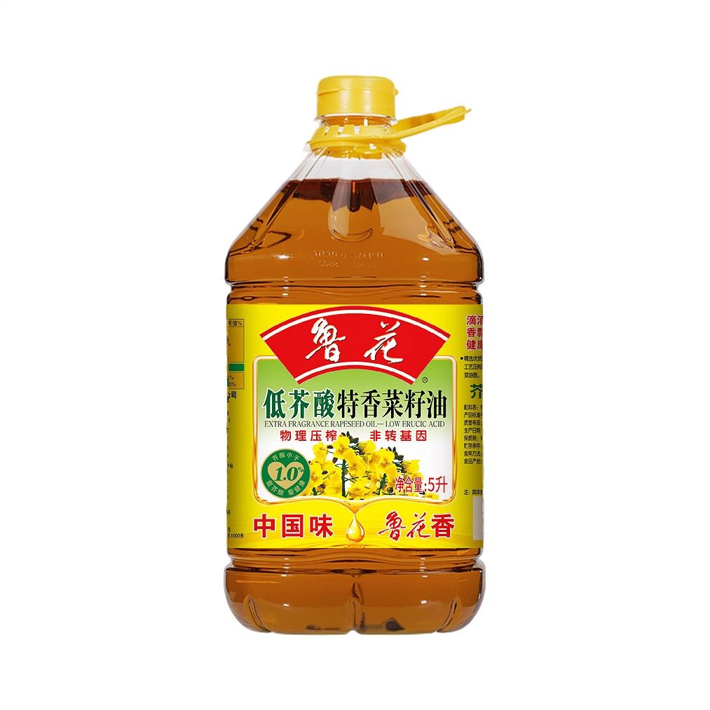 鲁花低芥酸特香菜籽油5L桶装家用厨房炒菜物理压榨油,粮油调味/速食/干货/烘焙,菜籽油,淘宝优惠券,粉丝福利购,淘宝优惠卷