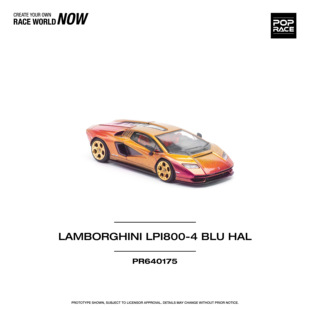 POPRACE 1:64 LAMBORGHINI COUNTACH LP 800-4 - BLU HAL合金车模