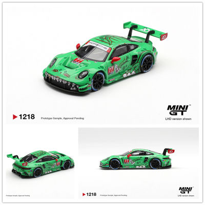 【预售】MINIGT 1:64 保时捷 Porsche 911 GT3 R (992) #77 车模