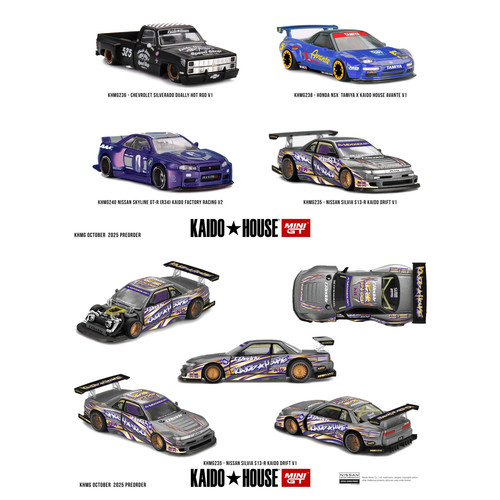【预售】Kaido House + MINIGT 日产 Nissan Silvia S13-R 车模