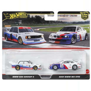 Hot Wheels风火轮 宝马双车套装HBL96宝马320 宝马M3 GTR合金车模