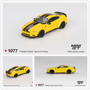 MINIGT FORD Yellow 仿真合金车模 WORKS Triple MUSTANG