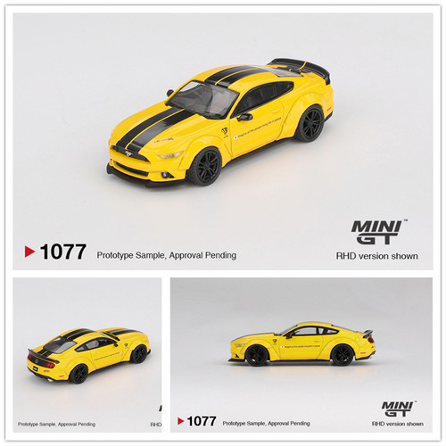 MINIGT 1:64 LB-WORKS FORD MUSTANG Triple Yellow 仿真合金车模