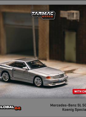 Tarmac Works 1:64 Mercedes-Benz SL500 Koenig Specials Silver