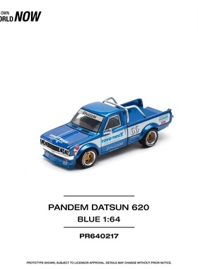 POPRACE 1:64 PANDEM DATSUN 620 BLUE NEW TOOLING 蓝色 车模