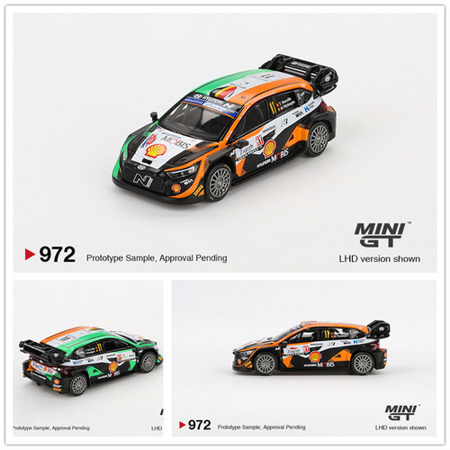 MINIGT 1:64 Hyundai i20 N Rally1 #11 2023 Rally Croatia 车模
