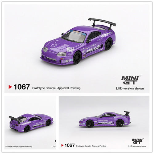 MINIGT 1:64 Toyota Supra (A80) Top Secret GT-300 Purple 车模