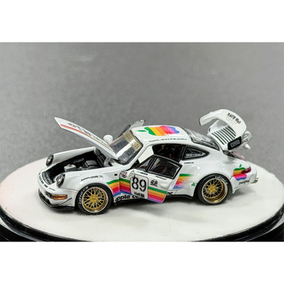 PGM 1/64 RWB964 89# 白苹果 合金全开仿真汽车模型