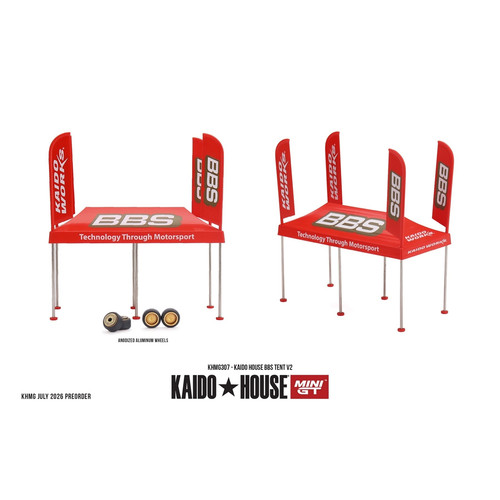 【预售】Kaido House + MINIGT BBS Tent V2 帐篷 配4个轮毂