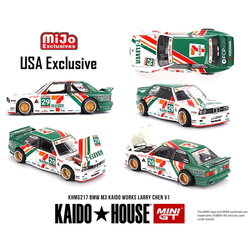 Kaido House+MINIGT 217号 宝马 BMW M3 LARRY CHEN V1 美国独家