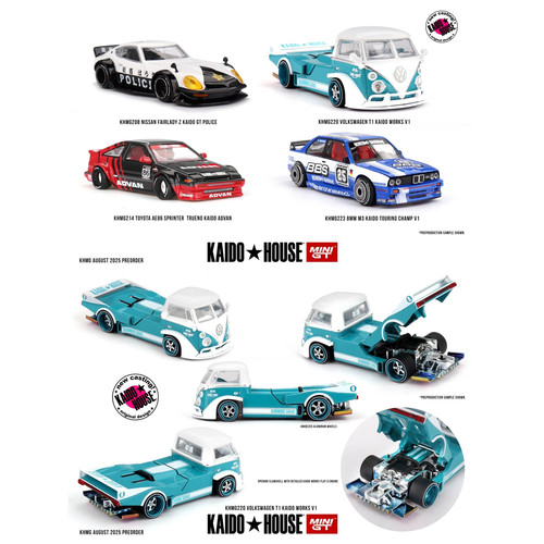 Kaido House + MINIGT 220号 Volkswagen T1 KAIDO WORKS V1 车模