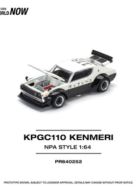 POPRACE 1:64 SKYLINE GT-R V8 DRIFT (KENMERI) - NPA STYLE车模