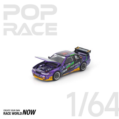 【预售】POPRACE 1:64 PANDEM S13 EVA RT TEST TYPE-01 合金车模