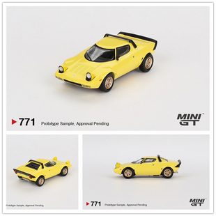 MINIGT 1:64 Lancia Stratos HF Stradale Giallo Fly 合金 车模