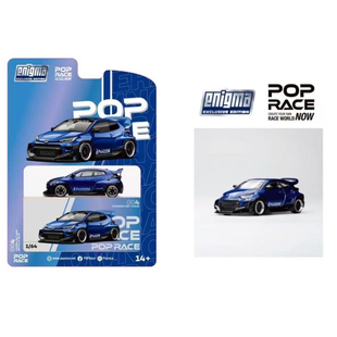 POPRACE 1:64 PANDEM GR-YARIS METALLIC BLUE 仿真 合金汽车模型