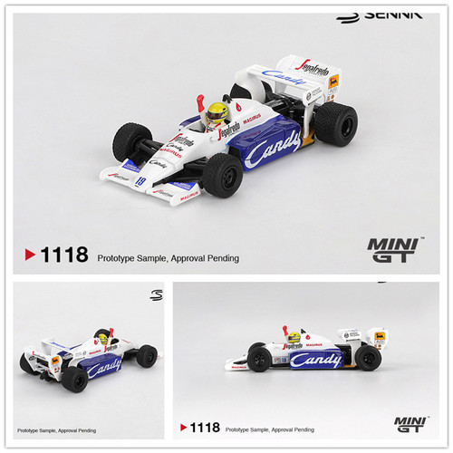 MINIGT 1:64 Toleman TG184 #19 Ayrton Senna 仿真合金汽车模型