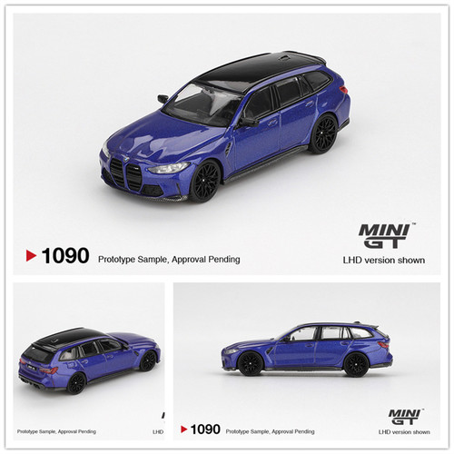 MINIGT 1:64 宝马 BMW M3 Competition 金属蓝 仿真合金汽车模型