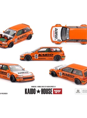 【预售】Kaido House + MINIGT 本田 Honda Civic (EF) 合金车模