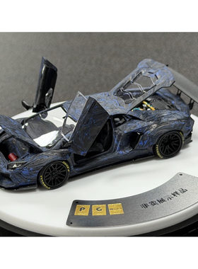 PGM 1/64 LB700 篮碳牛 合金 全开 仿真汽车模型